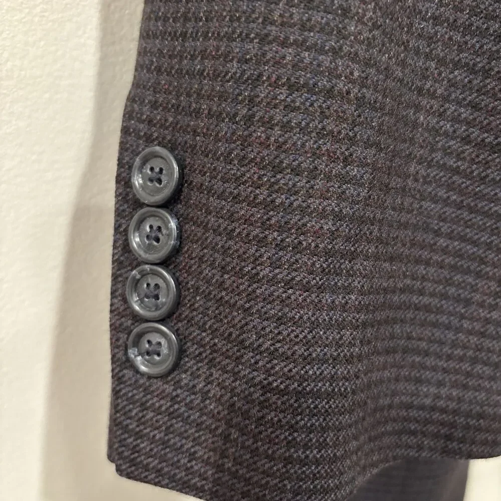 JOS A‎ BANK mens multicolor HOUNDSTOOTH 100% WOOL sport coat jacket blazer 42 R